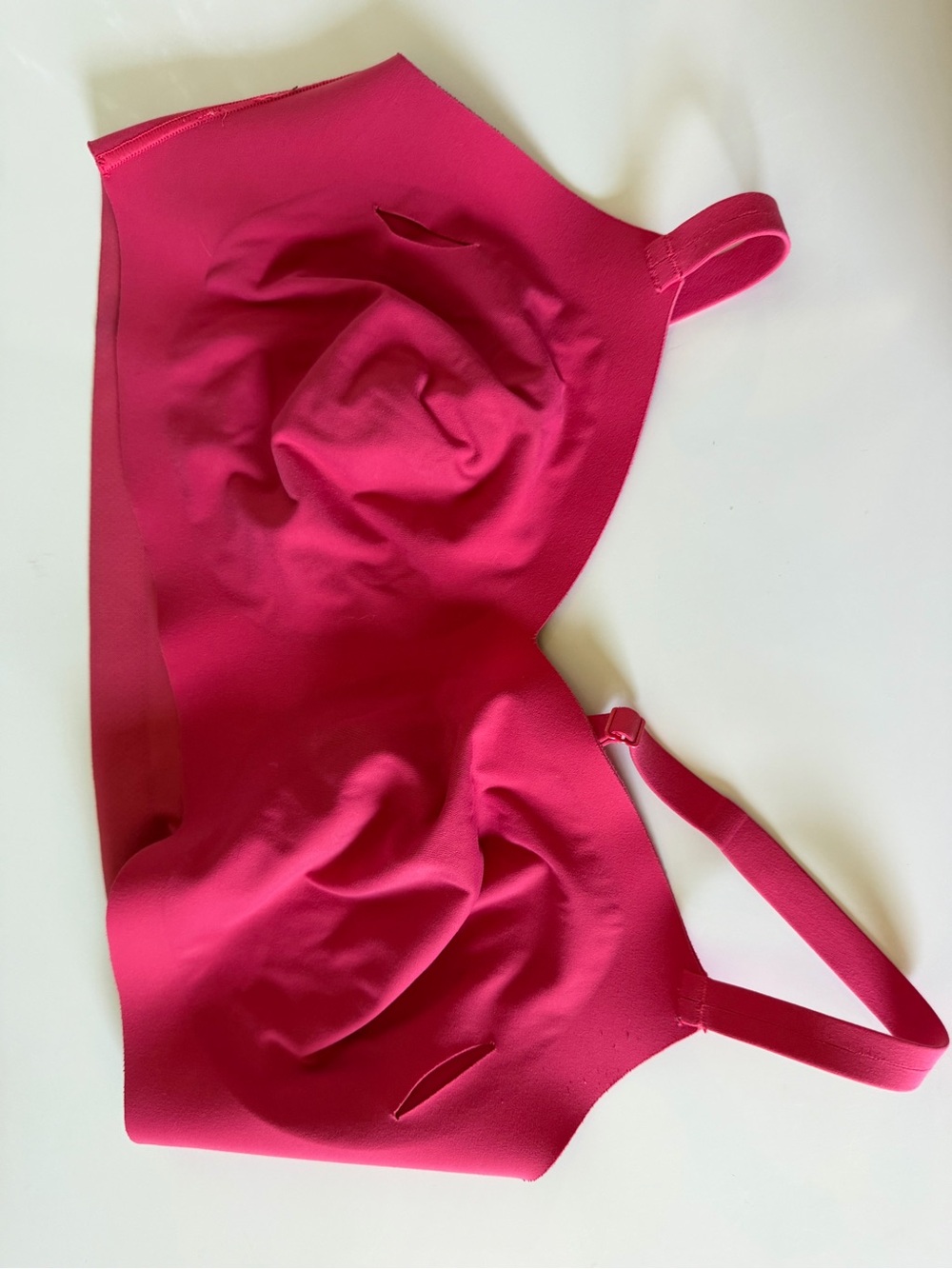 Athleta Ritual Bra XL D-DD Seamless Wireless Bra - Amaryllis Pink
